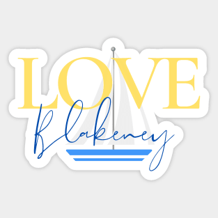 Love Blakeney, Sailboat Sticker